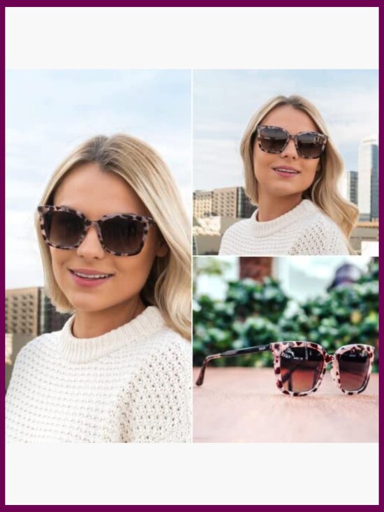 Square Oversized Metal Frame Polarized Sunglasses with UV Protection main image 5